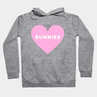 Bunnies Heart in Pink Hoodie